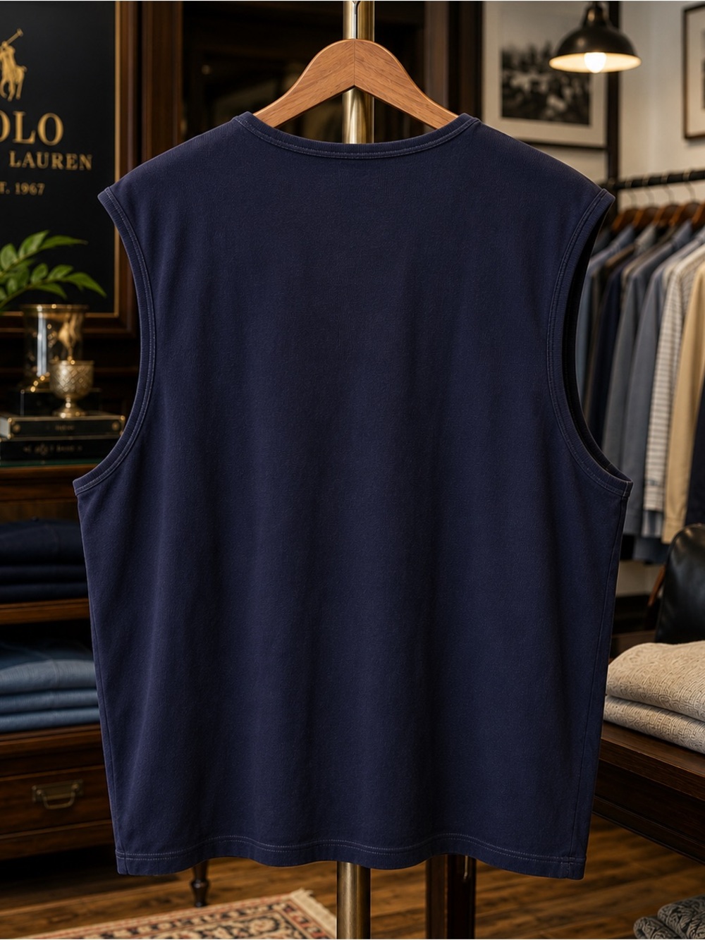 Polo Ralph Lauren Underwear Navy Sleeveless Muscle Tank Shirt XL - Picture 3 of 6
